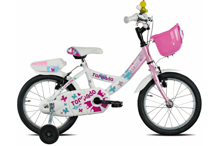 Kerékpár Torpado T671 TRILLY MTB 16" rózsaszín/fehér 1V (21T) 21T671PINK_KPJ