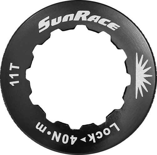 Záróanya SunRace SH rotorhoz ALU. fekete 11-es kezdőhöz 30,5x1x11 SP711_AAK