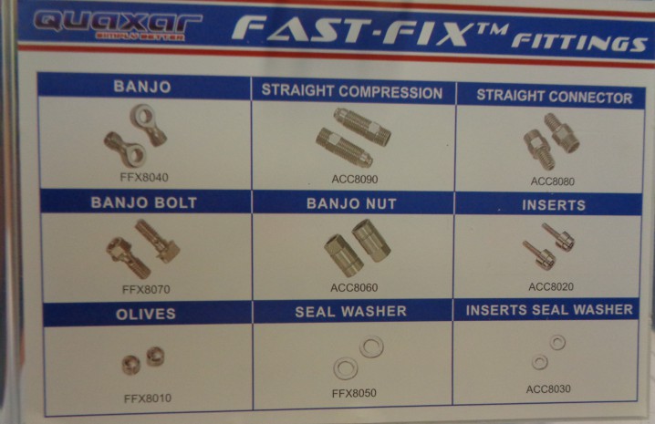 Fast-Fix fittings (  Pro pack ) 130 db-os - QUAXAR (FX80003) FFX8003_AF