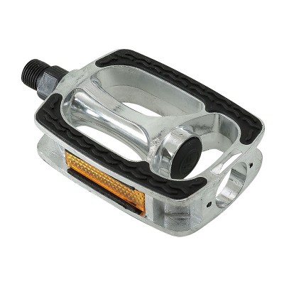 Pedál MVTek CITY BIKE alu ezüst gumírozott csúszásmentes 305900215_APEDN