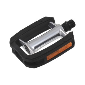 Pedál EASY Comfort City alu-műa. 9/16" csúszásmentes fekete/ezüst 80x100mm 421520630_APEDN