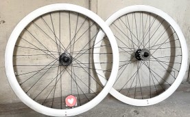 Kerékszett Gipiemme A40 32H fehér fix/free ipari csapágyas U-Link fekete agyakkal UNBPA40feher_AKER