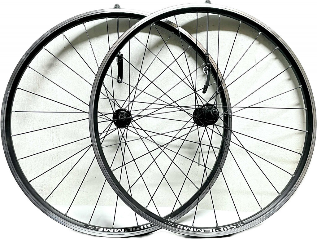 Kerékszett Gipiemme NISI T1-24L 26" (19-559) fekete, MENETES AGGYAL, V-FÉKES, GYORSZÁRAS AKCIÓS! PFPT1-24L26FW-1_AKER