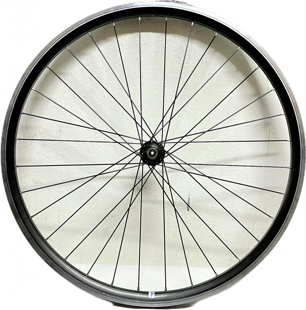 Kerék első Gipiemme NISI T1-24L 26" (21-559) fekete, V-FÉKES, (ipari csapágyas), GYORSZÁR NÉLKÜL PFPT1-24L26FRONT-1_AKER