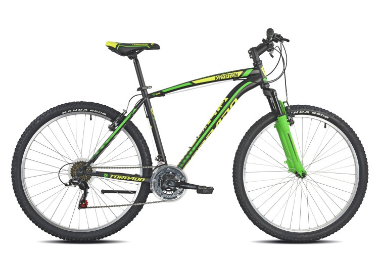 Kerékpár Torpado T795 HYDRA 27,5" fekete/zöld 43 SHIMANO TY300 7x3 V-fékkel(21T) 19T795V43_KPM27