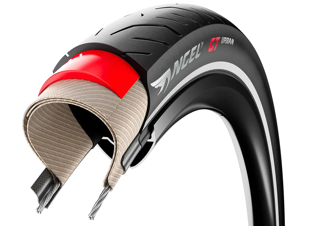 Külső Pirelli Angel Urban GT (E-Bikehoz is) 1110 gr. 60TPI Defektvédelem: HyperBELT 5mm, Reflective, rig. 57-584 (27,5" X 2,25) 4141900_AGK