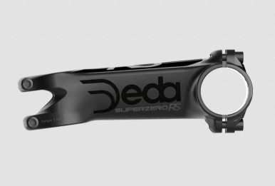 Kormányfej Deda SUPERZERO RS 100mm, POB fényes fekete, Ötvözet 2014, 82°, Titán csavarok   A-Head kupak SZRSST100_AKF