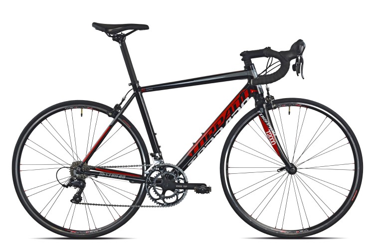Kerékpár Torpado T1000(T340) Destriero 51 fekete/piros SHIMANO 2X9V SORA MIX (21T) - karbon villával 23T34051_KPO