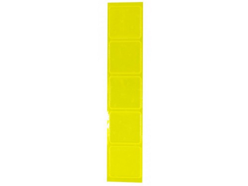 Light Sticks fényvisszaverő matrica kocka sárga - 4 cm square - WOWOW W010658_TLAMP