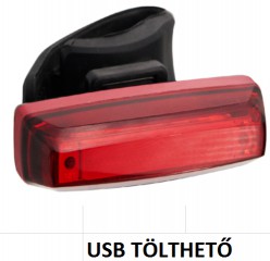 Lámpa hátsó VeloGo Chip On Board (COB) led piros 35 lumen - USB 8200300_TLAMP