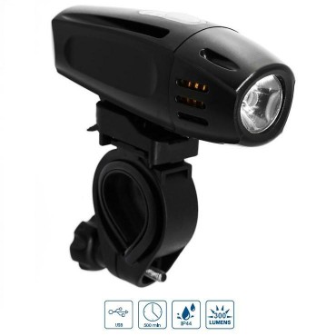  Lámpa első VeloGo 1x1W led USB 300 Lumen 8200100_TLAMP