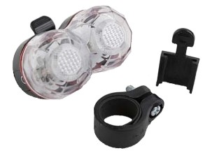 Lámpa első fly 2 led 4 funkció DOUBLE (Good Bike - 313) 94313_TLAMP