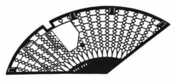 Szoknyavédő Montegrappa retro műanyag párban fekete 5501-NE_TSAR