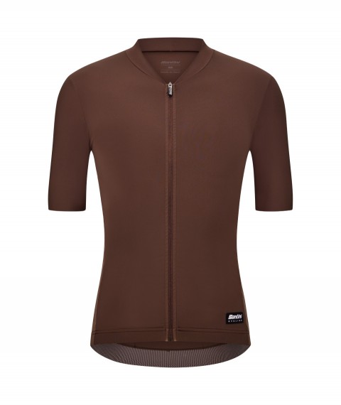 Mez rövid ujjú Santini RTR SUMMER - READY TO RIDE Unisex csokibarna M SP97175RTR-BROWN-M_RME