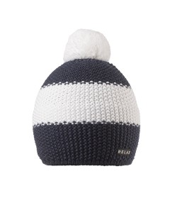 Téli kötött bojtos sapka FELNŐTT MÉRET Relax LEGOS sötétkék/fehér (RKH222D) RKH222D_RSK