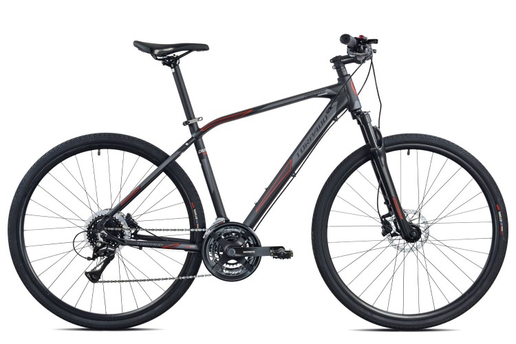 Kerékpár Torpado T820 CROSSWIND 48cm, fekete 8x3 sebességes (23T) - hidraulikus tárcsafékkel 23T820_KPT
