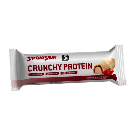 Sponser Crunchy Protein fehérjeszelet 50g, fehércsoki-málna 80-495_ET