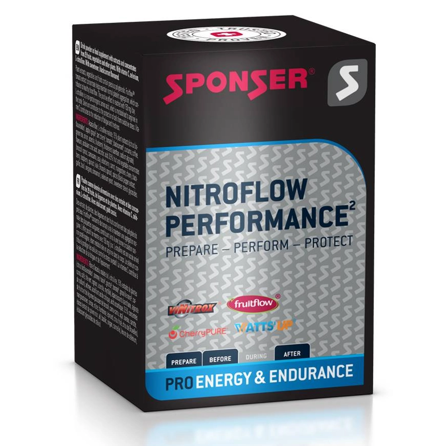 Sponser Nitroflow Performance energizáló, 10x7gr., feketeribizli 44072_ET