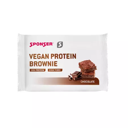 Sponser Vegan Protein fehérjeszelet 50g, Brownie 10723_ET