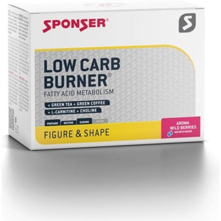 Sponser LOW CARB BURNER 20x6,5g/doboz Erdei gyümölcs Zsírégető-Sportital 12121_ET