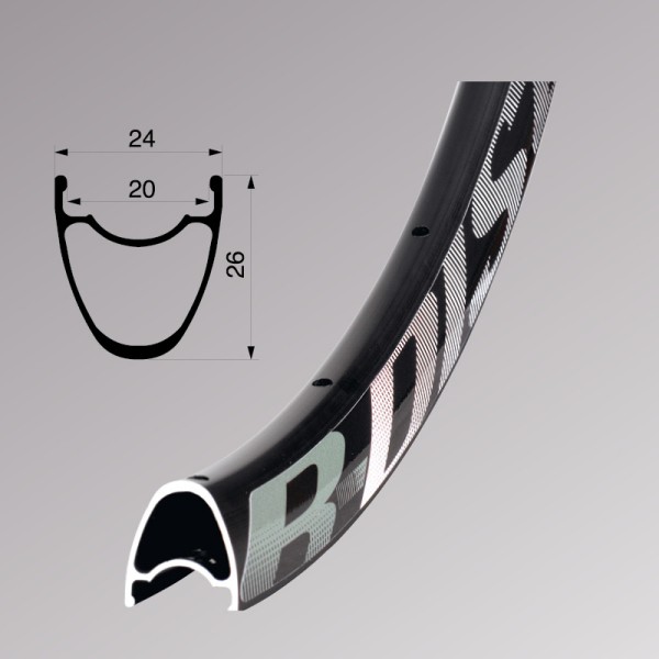 Felni REMERX R-DISC 622-20mm, h:26mm, fekete 32H, tárcsafékes R-DISCBA62232_AFEL