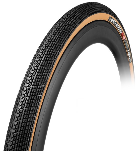 Külső TUFO Gravel Speedero HD, tubeless 36-622 (700x36C), 420gr. 2-5 bar (30-70 p.s.i.) - szövetsűrűség: 130 / 255 TPI erősített!!! fekete/beige CLI1L2310150_AGK