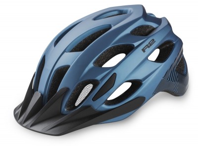 Bukósisak R2 CLIFF ATH22J/M-es Inmold, matt fekete/kék (55-58 cm) ATH22J/M_TBU