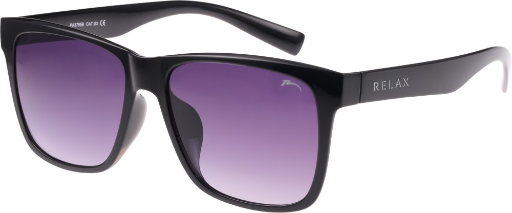 Szemüveg Relax WREN  R2360B fekete/lila lencse R2360B_TBU