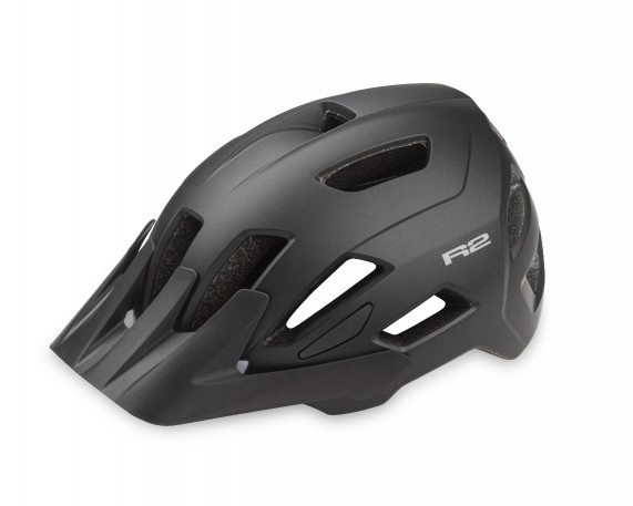 Bukósisak R2 MOONLIGHT  dual led ATH38A/M-es  fekete első hátsó ledes világítással  (55-58cm) ATH38A/M_TBU