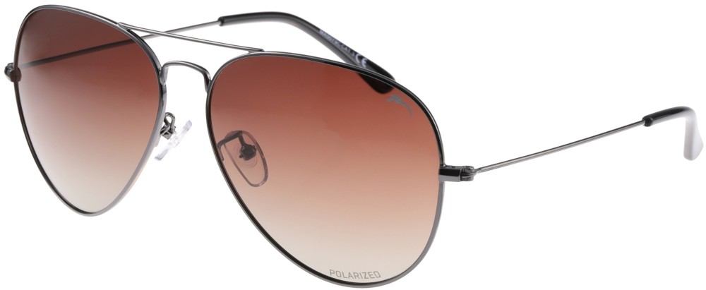 Szemüveg RELAX Moreton R2351C, polarizált, LENCSE: BARNA, KERET: EZÜST FÉM R2351C_TBU