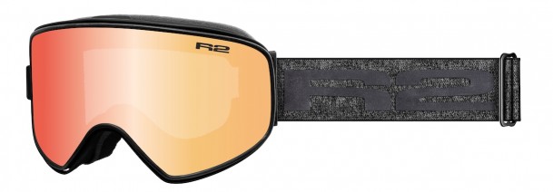 Síszemüveg R2 AVALANCHE ATG05 Inferno Chrome narancs lencse, matt fekete keret ATG05_TBU