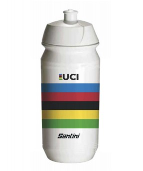 Kulacs Santini UCI WORLD CHAMPION fehér 500ml BPA-mentes (Tacx Bio Shiva) UMBOTT--UCI_TKUL