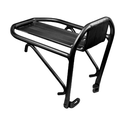 Csomagtartó MVTek első, féktüskére szerelhető, 24-28coll alu, fekete, Max:10kg 307790220_TCSOM