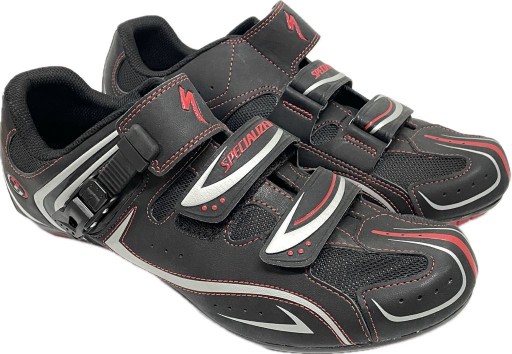 Cipő SPECIALIZED Elite Rd orsz.-i fekete/piros/ezüst SPD-vel is használható 45 - csattos/tépőzáras - AKCIÓS! 2700781_CO